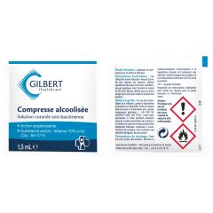 Compresse alcoolisée LABORATOIRES GILBERT