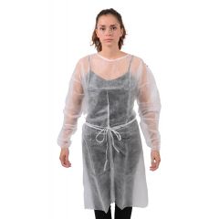 Blouse de protection à usage unique poignets élastiques