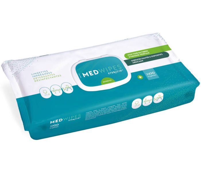 Lingettes nettoyantes désinfectantes MEDWIPES STERICID