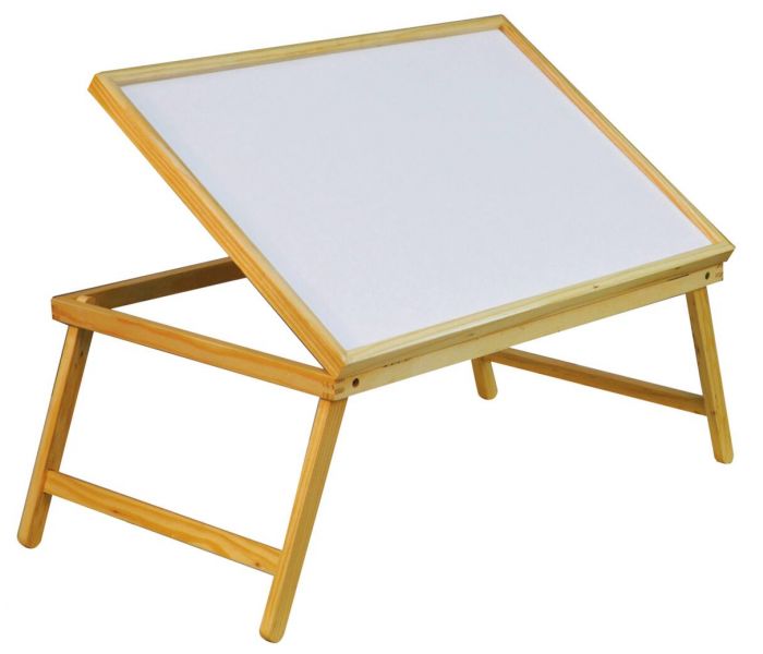 LIFEZEAL Table de Lit, Plateau de lit Pliable en Bois, Support Ordinateur  Portable Lit avec 4 Angles d'Inclinaison Réglables, Plateau Repas Lit pour Petit  Déjeuner, 62 x 32 x 23 cm, Naturel 