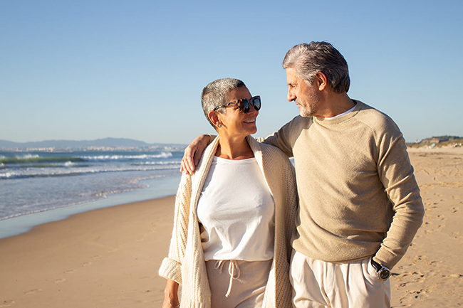 couple sur la plage